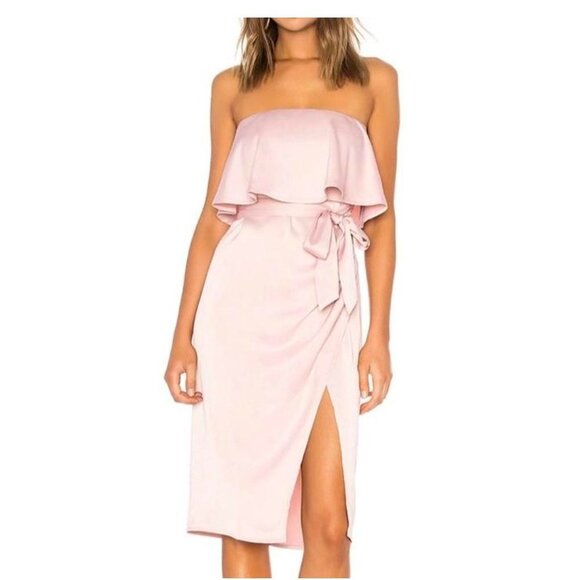 LOVERS + FRIENDS | Violet Strapless Midi Dress Sz M - Picture 1 of 7